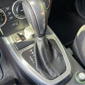 Land Rover Premium Black Leather Car Gear Shift Cover Boots Set (2)